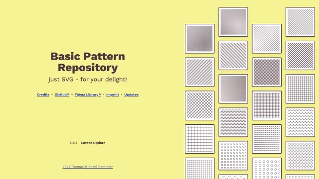 Screenshot of Basic Pattern Repository