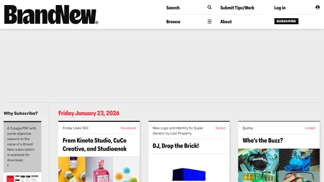 Screenshot of Brand New