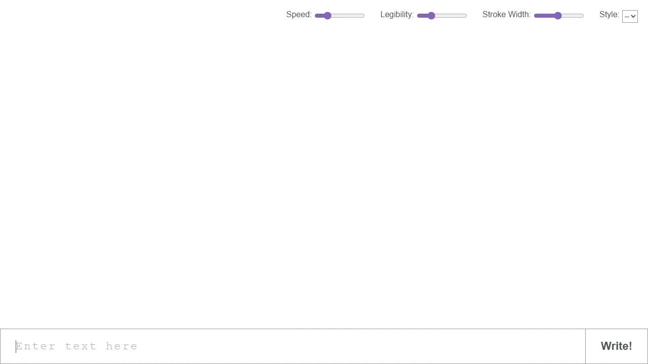 Screenshot of Calligrapher.ai
