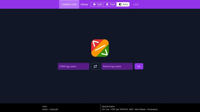 Screenshot of Can I Include?