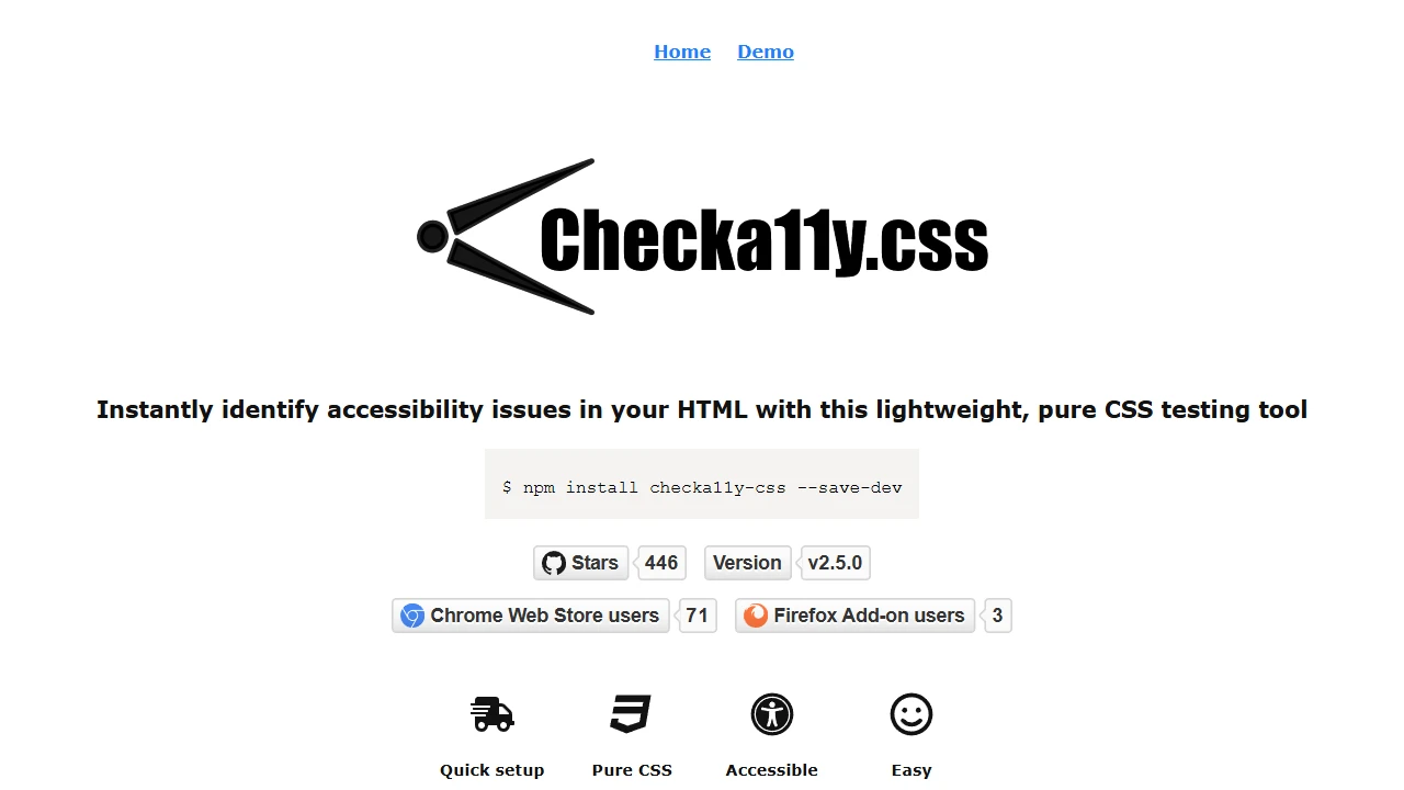 Screenshot of Checka11y.css