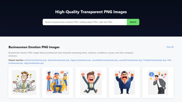 Screenshot of CleanPNG