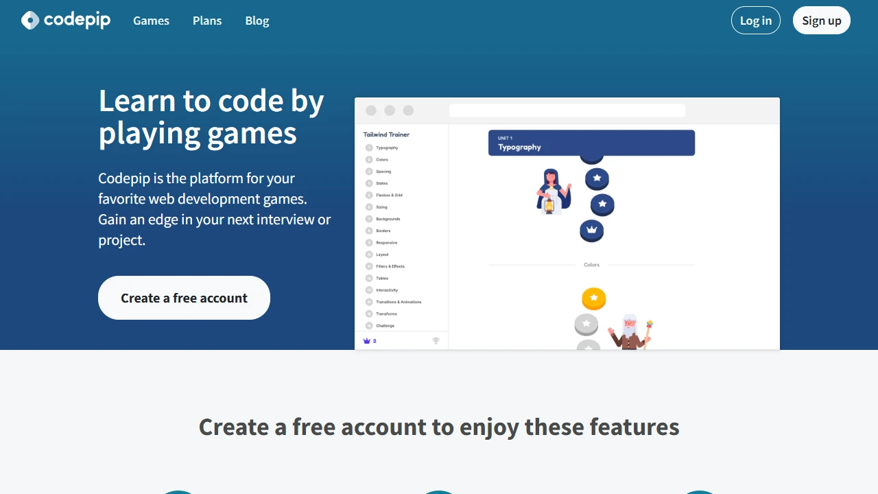 Screenshot of Codepip