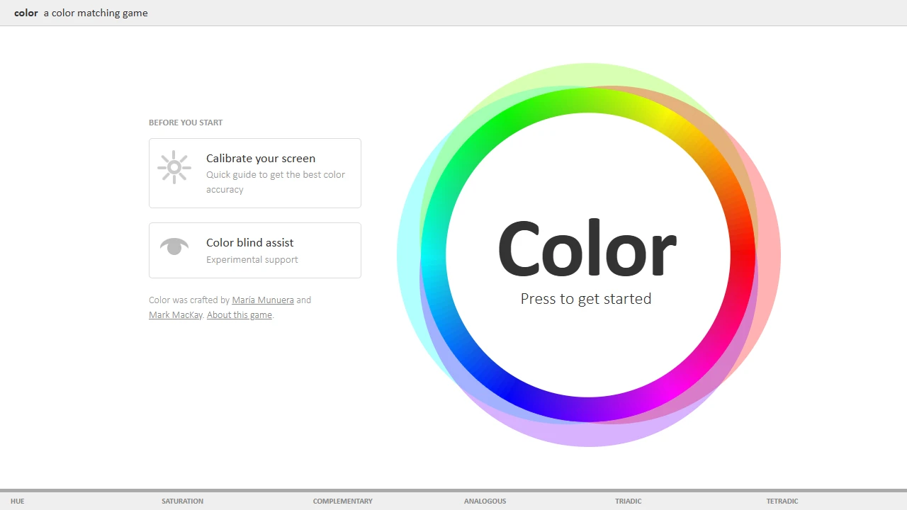 Screenshot of Color