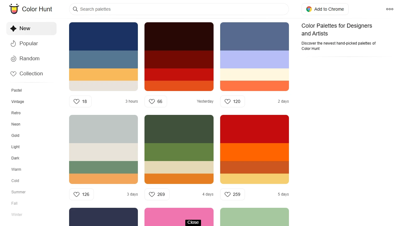 Screenshot of Color Hunt