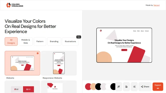 Screenshot of Colors Visualizer