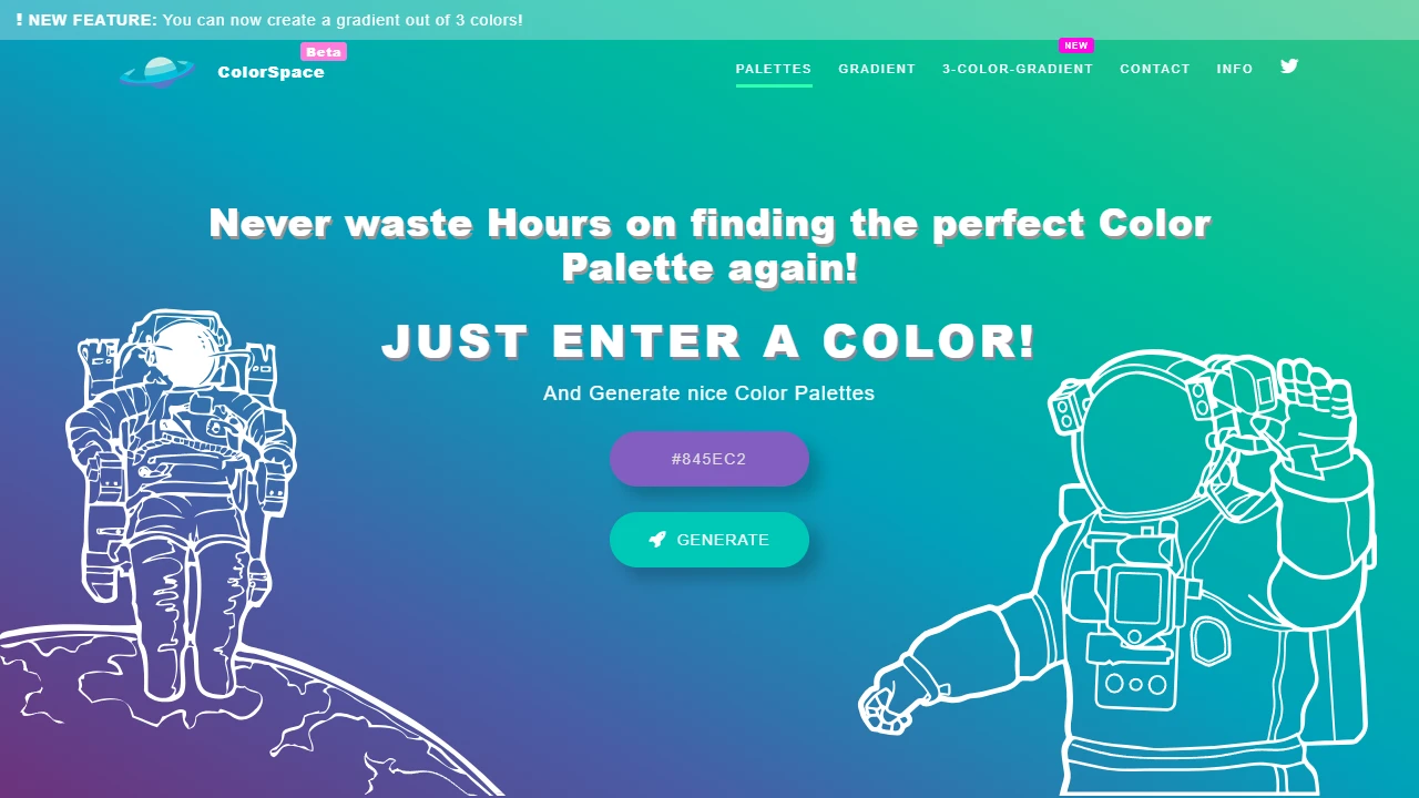 Screenshot of ColorSpace