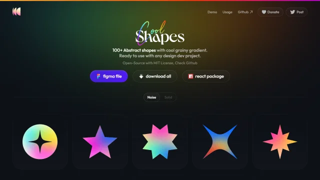 Screenshot of Cool Shapes