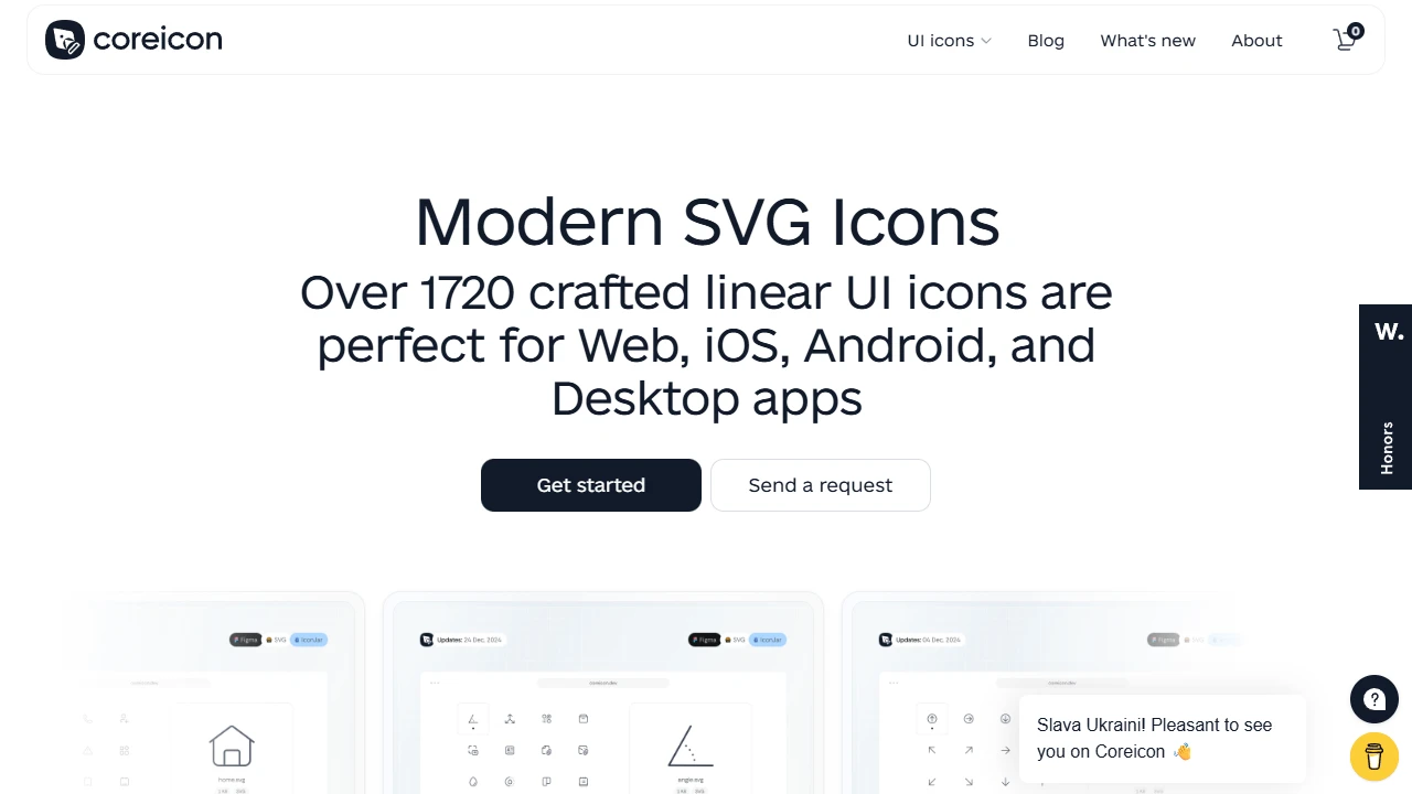 Screenshot of Coreicon