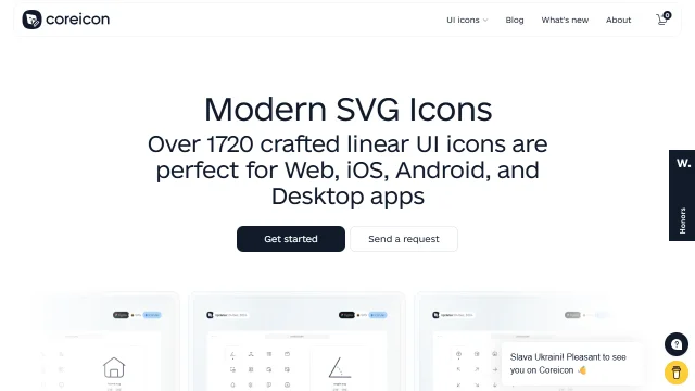 Screenshot of Coreicon