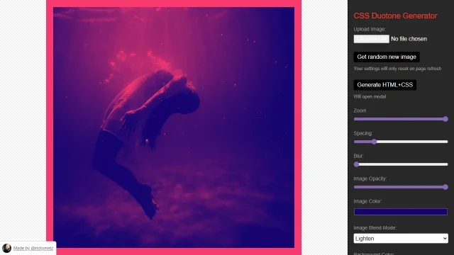 Screenshot of CSS Duotone