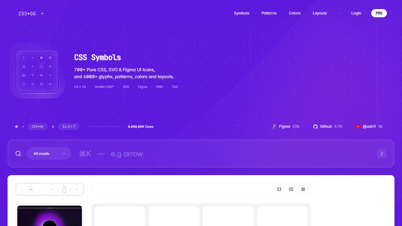 Screenshot of CSS Icons