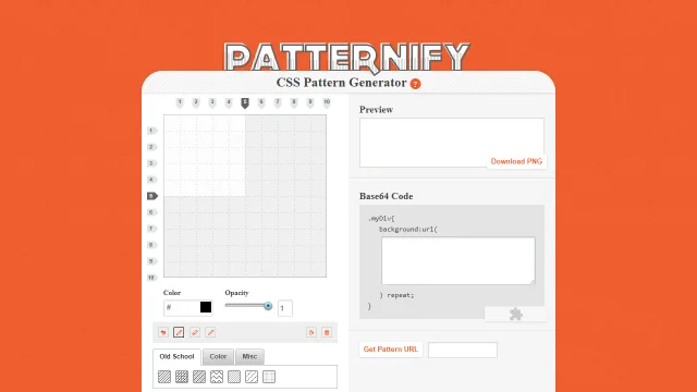 Screenshot of CSS Pattern Generator