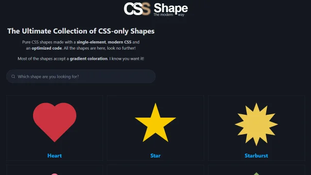 Screenshot of CSS Shapes
