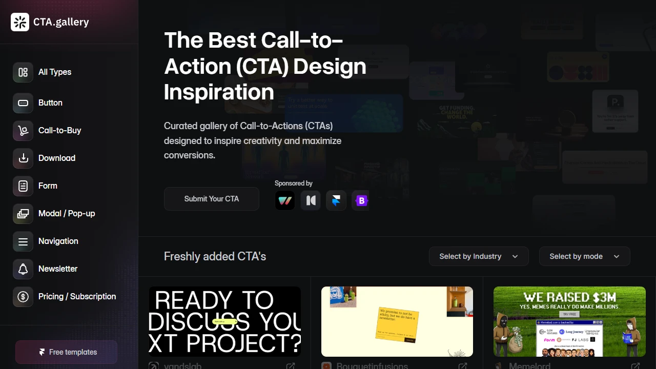 Screenshot of CTA Gallery