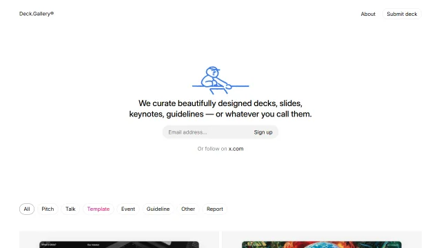 Screenshot of Deck Gallery