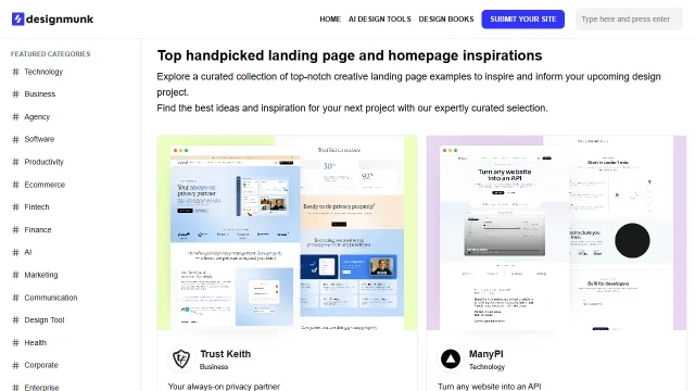 Screenshot of DesignMunk
