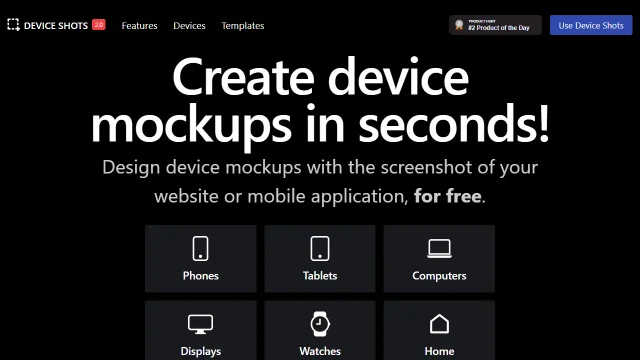 Screenshot of Device Shots