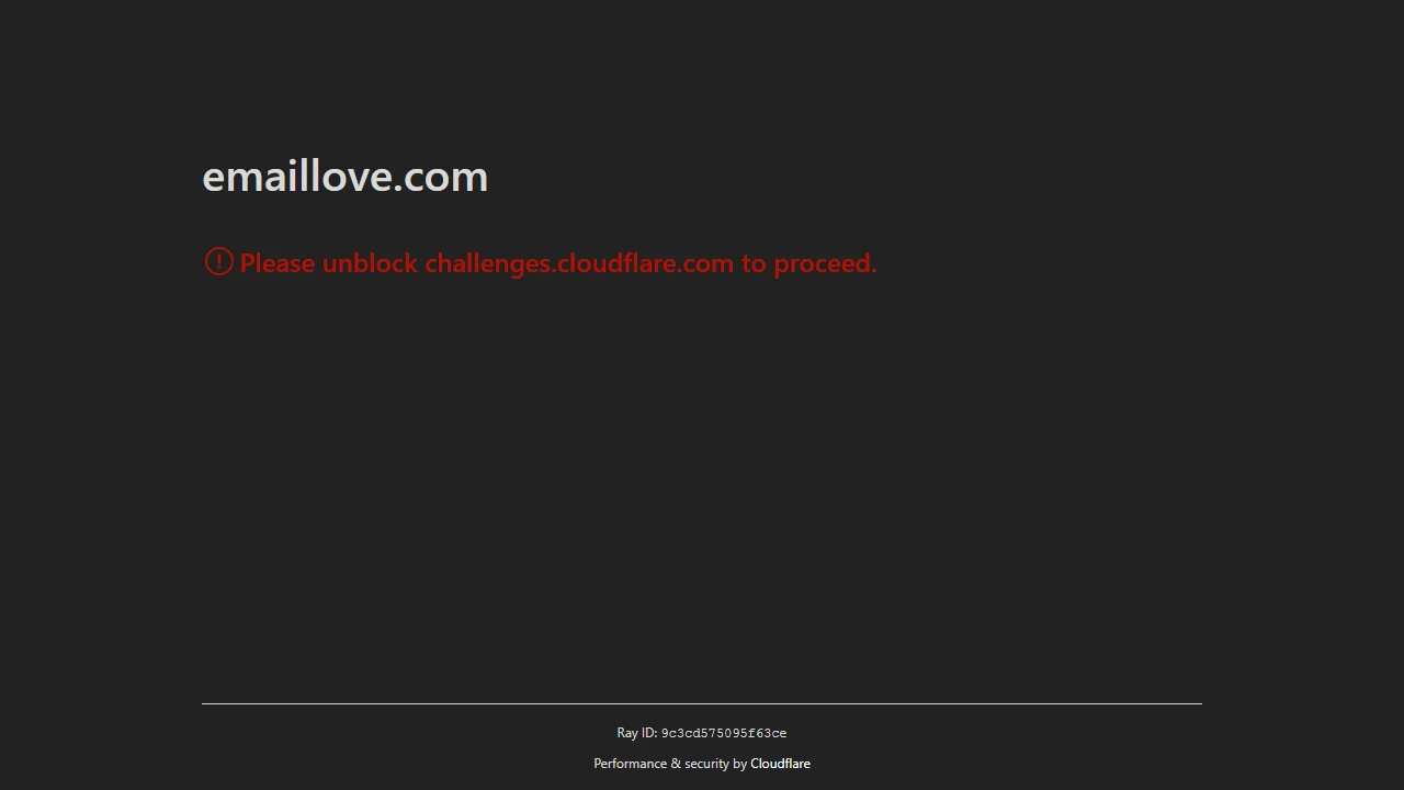 Screenshot of Email Love