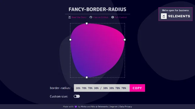 Screenshot of Fancy Border Radius