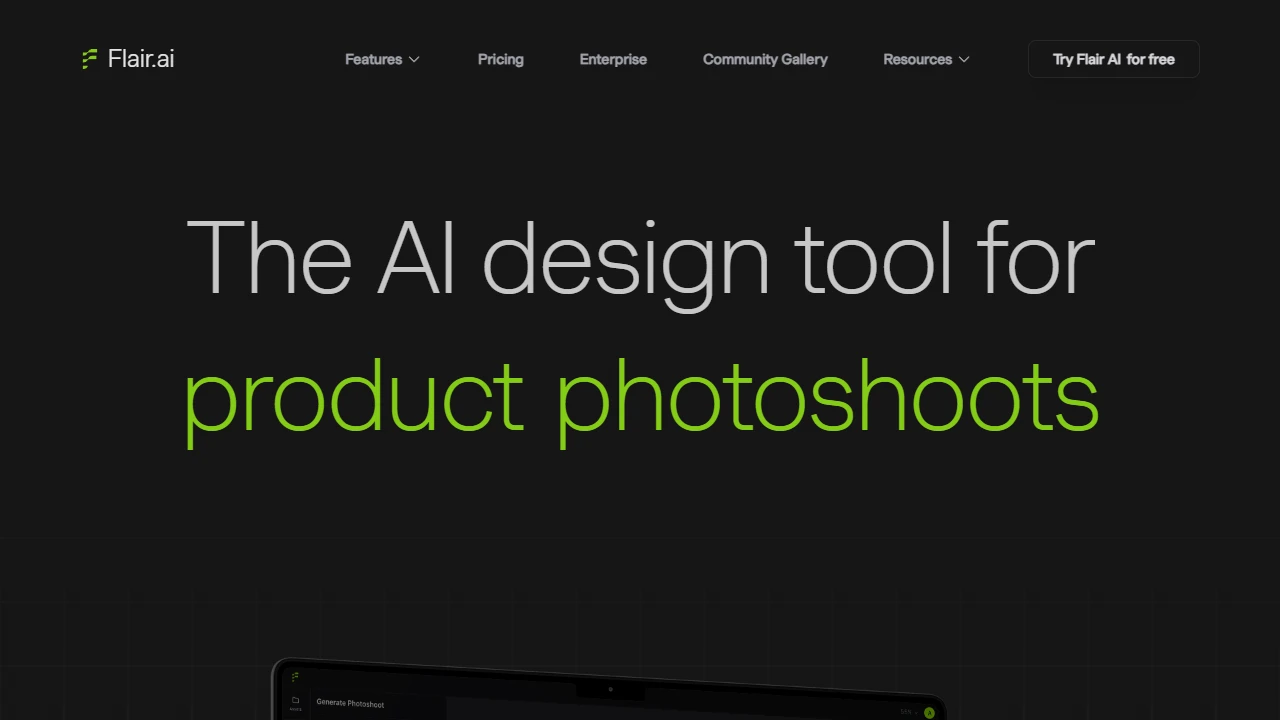 Screenshot of Flair AI