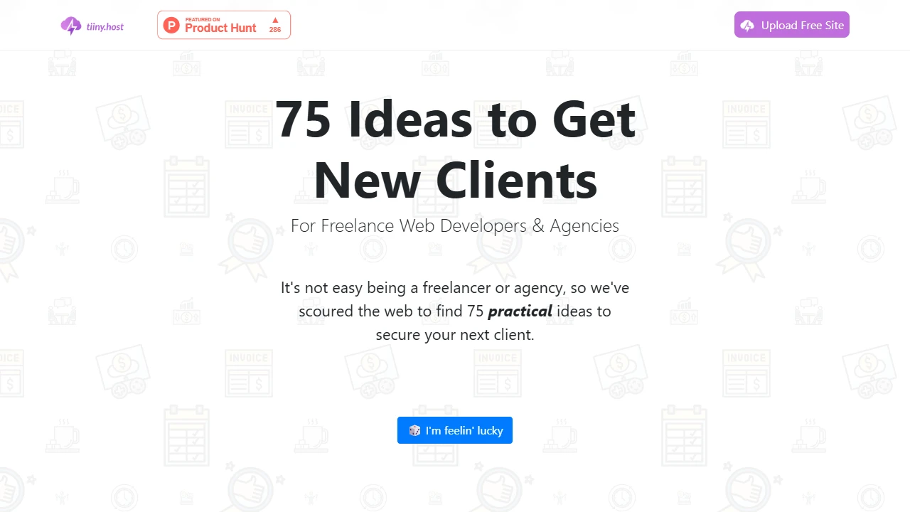 Screenshot of Get More Clients
