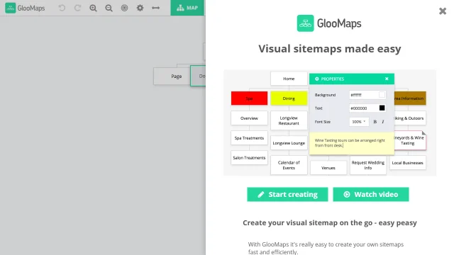 Screenshot of GlooMaps
