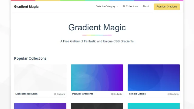 Screenshot of Gradient Magic