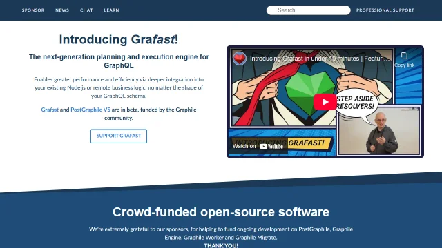Screenshot of Graphile
