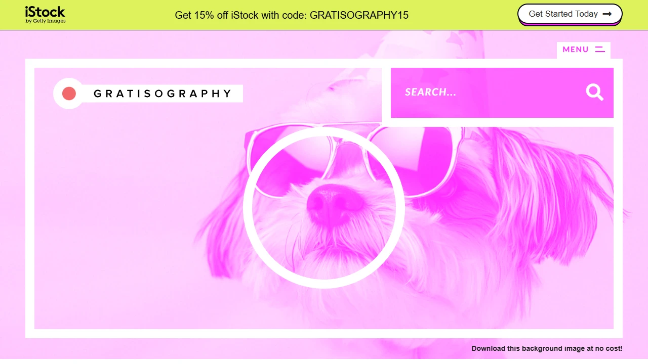 Screenshot of Gratisography