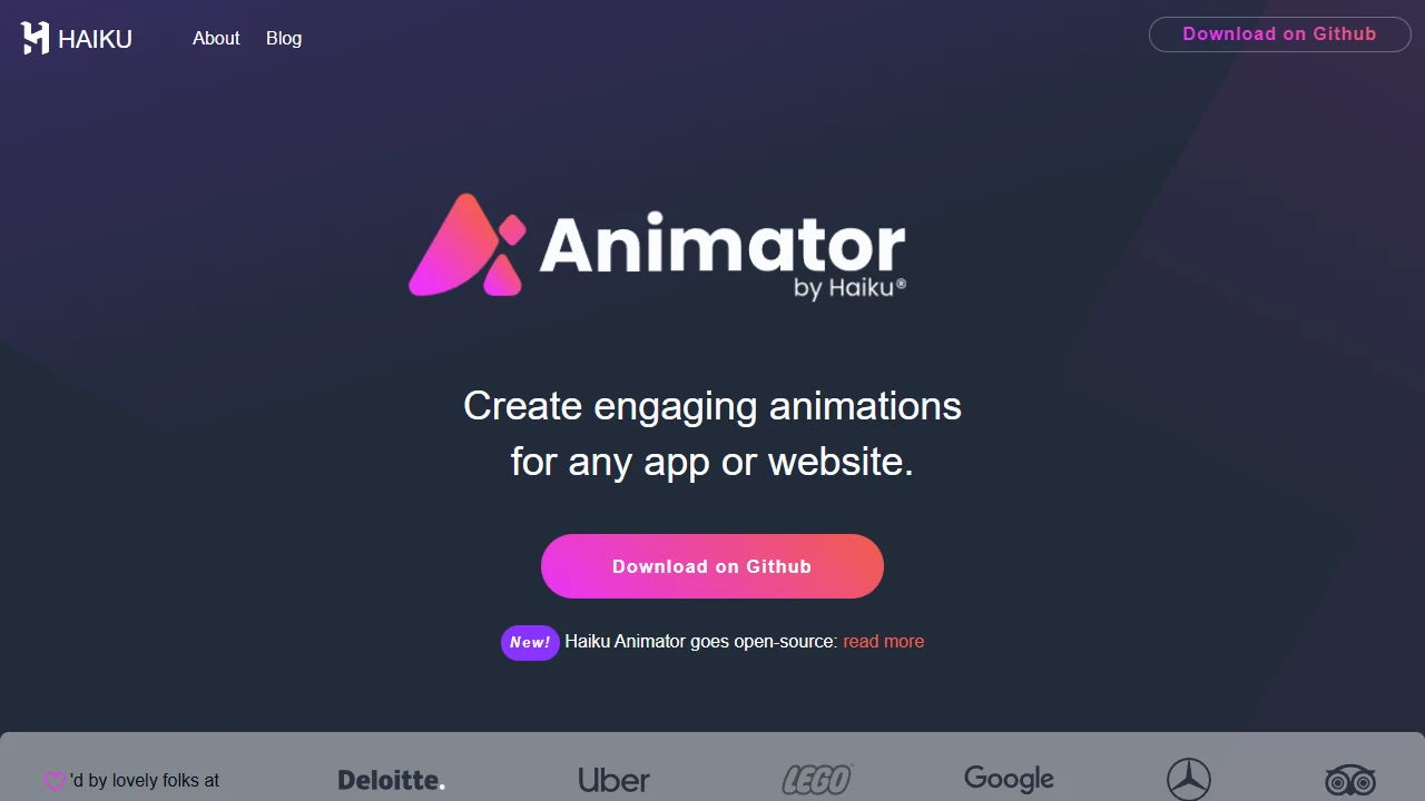 Screenshot of Haiku Animator
