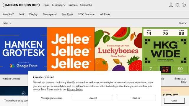 Screenshot of Hanken Design Co.