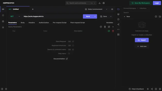 Screenshot of Hoppscotch