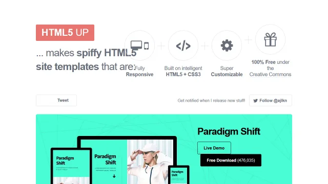 Screenshot of HTML5 Up