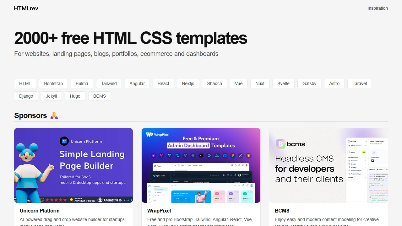 Screenshot of HTMLrev