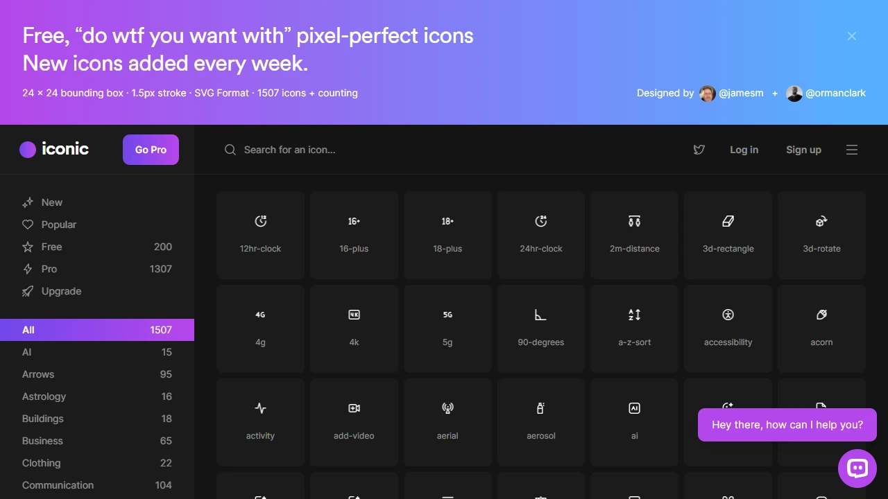 Screenshot of Iconic