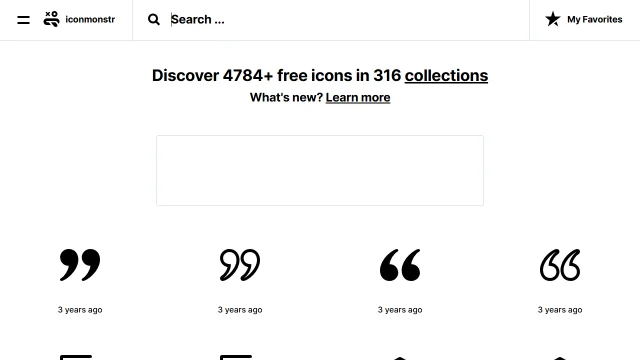 Screenshot of Iconmonstr