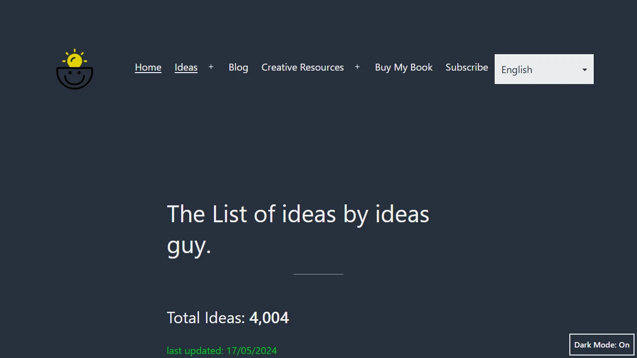 Screenshot of Ideas Grab
