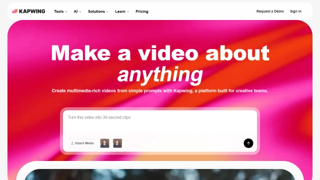 Screenshot of Kapwing