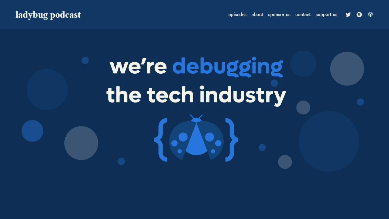 Screenshot of Ladybug Podcast