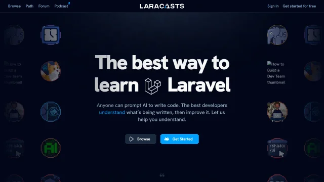 Screenshot of Laracasts