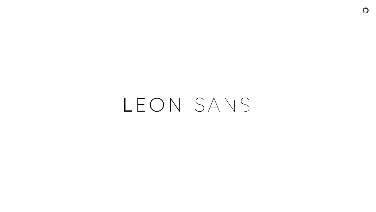 Screenshot of Leon Sans