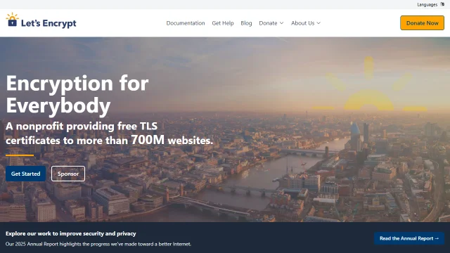 Screenshot of Let's Encrypt