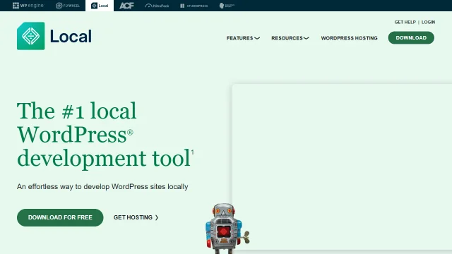 Screenshot of Local WP