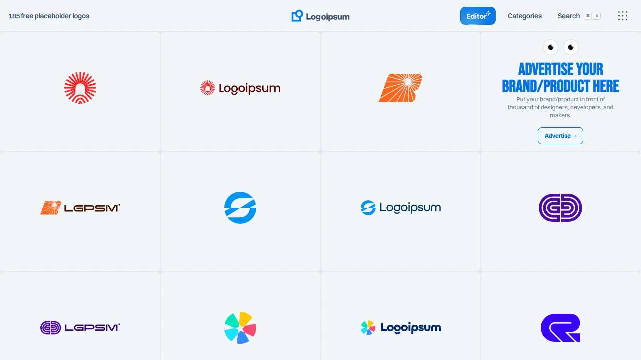 Screenshot of Logo Ipsum