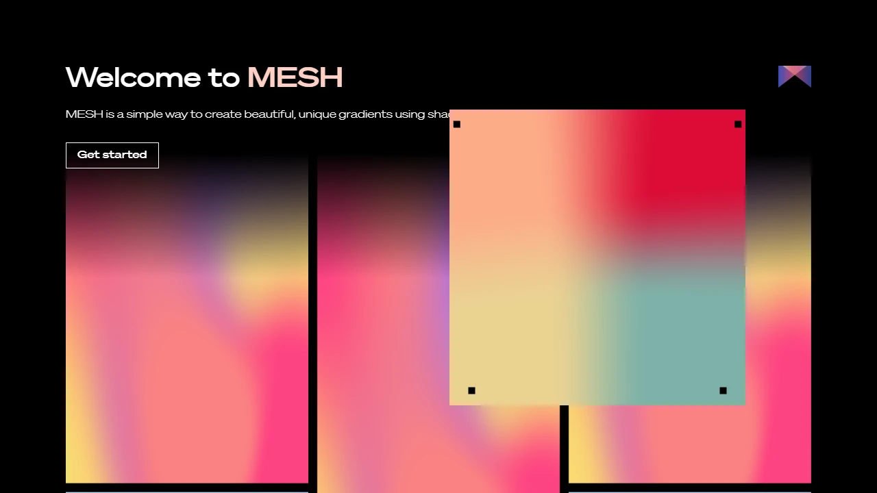 Screenshot of Mesh Gradients
