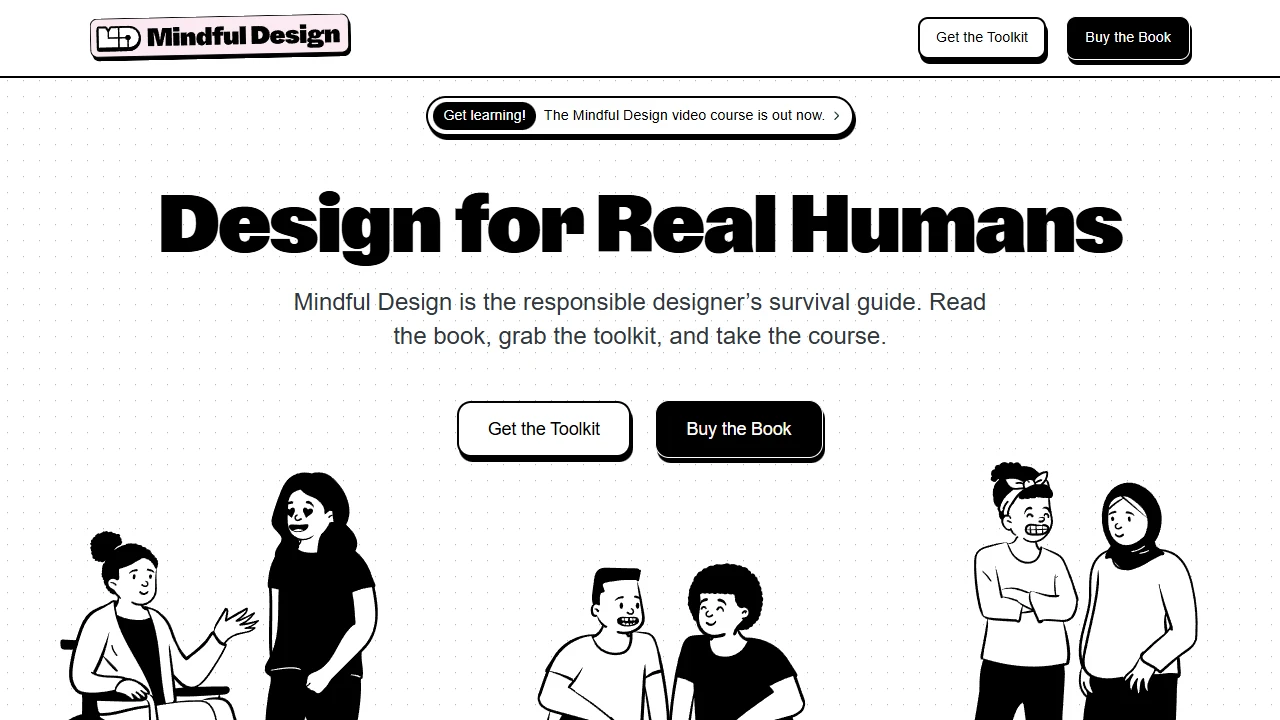 Screenshot of Mindful Design