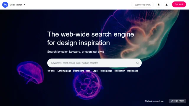 Screenshot of Muzli Search