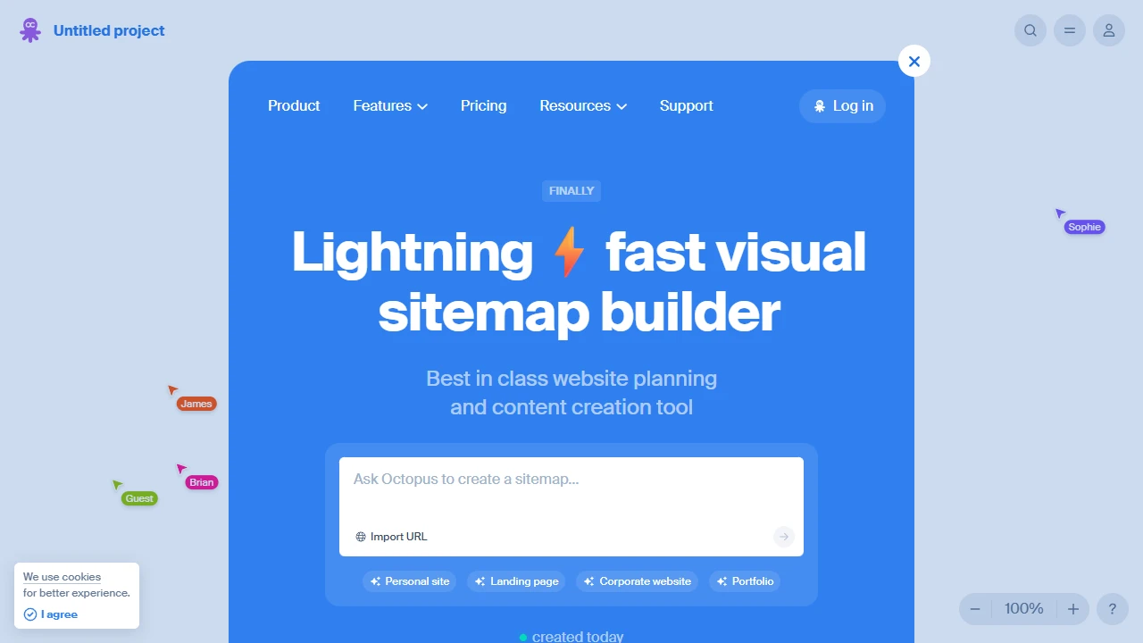 Screenshot of Octopus