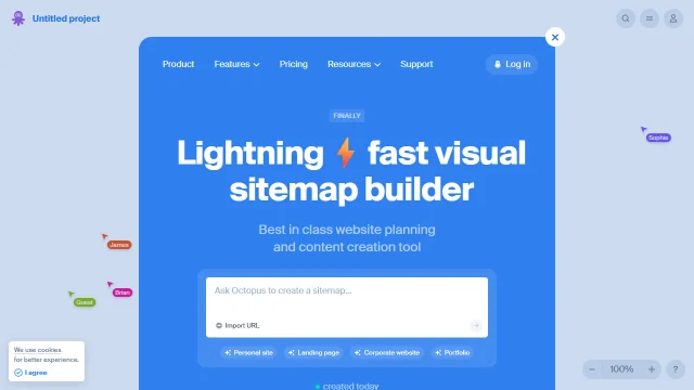 Screenshot of Octopus